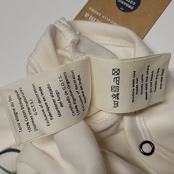 finn and emma 100% organic cotton "the future is green" bodysuit - Picture 6 of 7